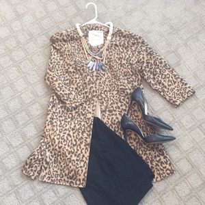 Cabi Leopard coat XS